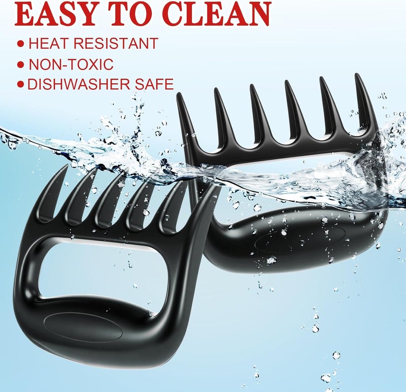 Ferrochef 16 PCS Meat Shredder Claws 8 Pack BBQ Smoker Accessories Grilling Gifts Heavy Duty Chicken Shredding Tool Accessories for White Elephant for Father Men - Image 3